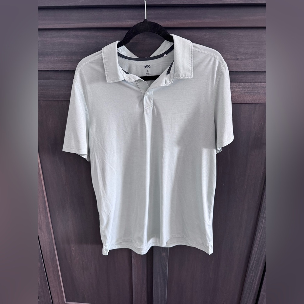 DSG Men's Large Soft Light Green Polo Shirt